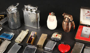 Samling lightere, Ronson, Colibri med flere ca. 50