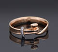 Georg Jensen, Torun ring af 18 kt. rosa guld med brillanter