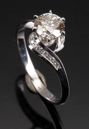 Diamantring, brillantsleben diamant, ca. 1.07 ct