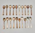 Kaffeskedar, 20 st. silver