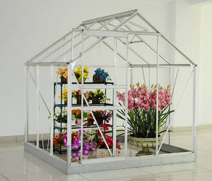 Drivhus i polycarbonat med sokkel - 3,6 m3