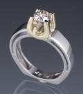 Diamant solitaire ring, ca. 0.75 ct