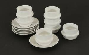 Kaffekoppar med fat 6st, Arabia