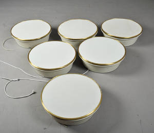 Arne Jacobsen 1902-1971. Seks store Munkegårdslamper, Ø 52 cm. 6