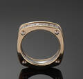 Brillantring af 14 kt tofarvet guld, ca 0.30 ct