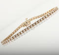 Brillantarmbånd af 14 kt. guld, i alt ca. 2.00 ct