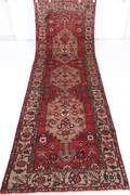 Persisk handknuten gallerimatta Hamedan 300x100 cm
