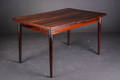 Dansk møbelproducent. Spisebord af palisander med hollandsk udtræk 