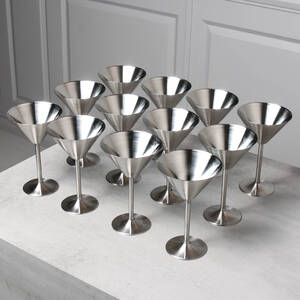 MARTINIGLAS, 12 st, rostfritt stål
