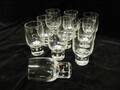 10 SELTERGLAS PÄRLOR I FOTEN, H 12,5