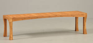 Havebænk af massiv bambus