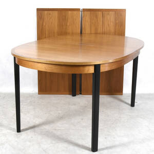 MATBORD, teak med svartlackerade ben, 195060-tal.