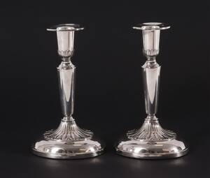 Ljusstakar ett par, silver, KEC, 1959