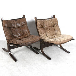 FÅTÖLJER, ett par, Siesta Ingmar Relling, Westnofa, Norge.