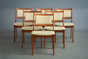 Seks stole af palisander 6