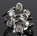 Diamantring, ca. 0.95 ct