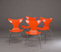 Arne Jacobsen. Et sær på fire stole Mågen, model 3108 4