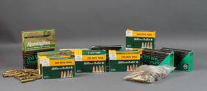 Samling ammunition 300 Win mag 91  27 samt 210 afskudte - til vurdering