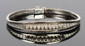 Diamant armbånd, 18 kt hvidguld, 0.36 ct.