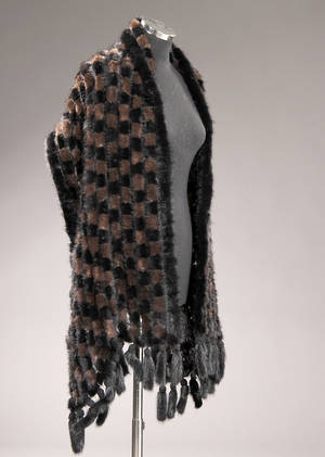 Stola af mink - scanblack scanbrown