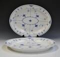 Royal Copenhagen. Musselmalet halvblonde, to fade, porcelæn 2