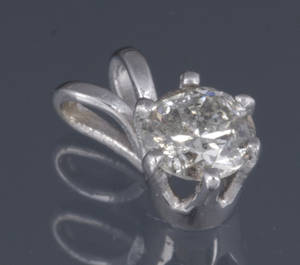 Diamant vedhæng, ca. 0.35 ct
