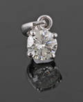 18k pendant set with diamond 0.42 ct