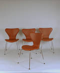 Arne Jacobsen, modell 3107 Sjuan, stolar 4 st