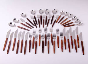 Tias Eckhoff  Lundtofte bestik af palisander. 42