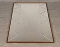 Spegel 1940-50 tal, mått 71x116 cm med ram i trä