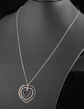 14kt heart shape necklace in gold