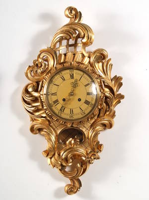 Väggpendyl, rokokostil, 1900-talets första hälft