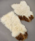 Økologisk islandsk fåreskind - long wool. Golden white. 2