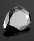 Uindfattet behandlet sort diamant ca. 8.70 ct.