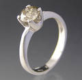 Solitaire ring ca. 0.83 ct.