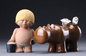 Lisa Larsson for Gustavsberg. To figurer af stentøj 2