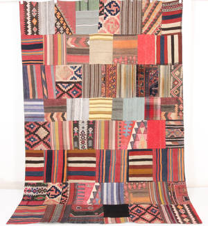 Persisk Patchwork kelim, 313x212 cm.