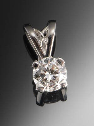 Diamantvedhæng ca. 0.30 ct Denne vare er sat til omsalg under nyt varenummer 4111679