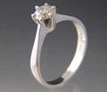 Solitaire ring ca. 0.46 ct.