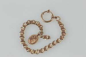 KLOCKKEDJA, guld, 14 k, ca 6,7 g