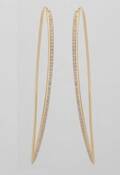Earrings in 18K with brilliant cut diamonds 0.60ct