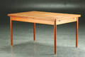 Spisebord af teaktræ med hollandsk udtræk, Dansk design 1960erne