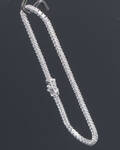 Klassisk brillant-tennisarmbånd af 14 kt. hvidguld, i alt ca. 2.82 ct