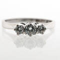 Ring med diamanter ca 0.37 ct 18K
