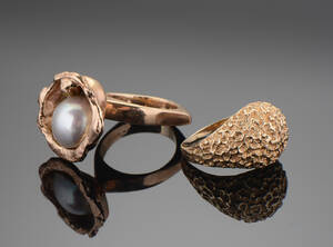 To vintageringe af guld 2