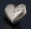 Jens J. Aagaard. Hjerte vedhæng, 14 kt guld