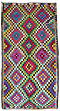 Handknuten persisk matta, Harsin-Kelim 340 x 180 cm
