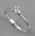 Solitairering. Ca. 0.30 ct