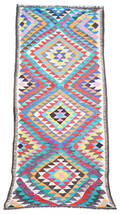 Persisk Kermanshah nomade-kelim, 243x105 cm.