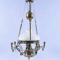 TAKFOTOGENLAMPA, mässing och glas, Jugend.